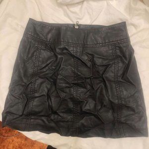 free people leather skirt